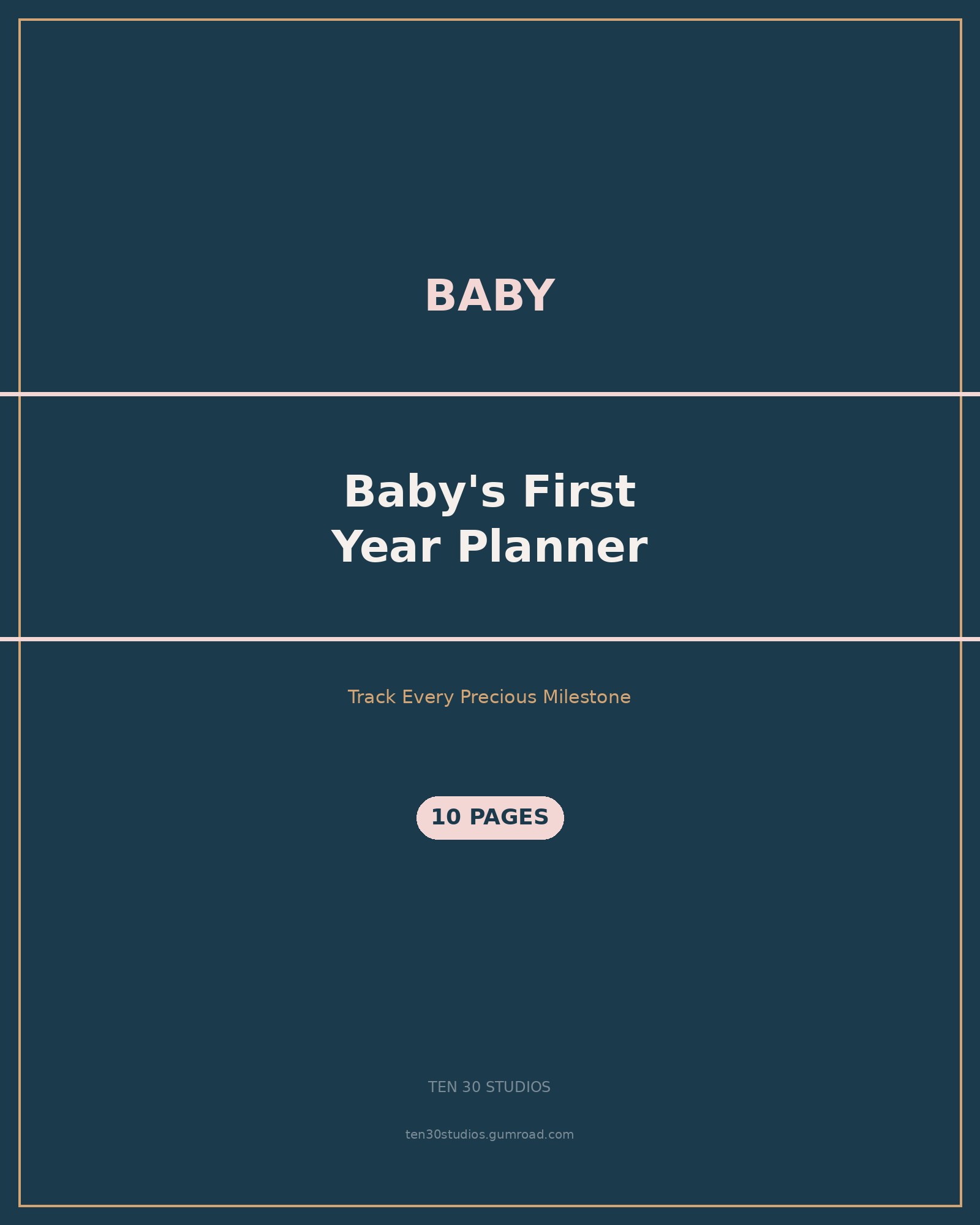 Baby's First Year Planner