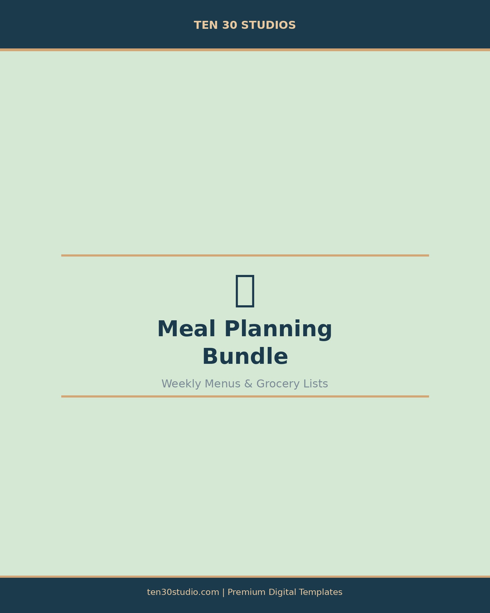 Meal Planning Bundle