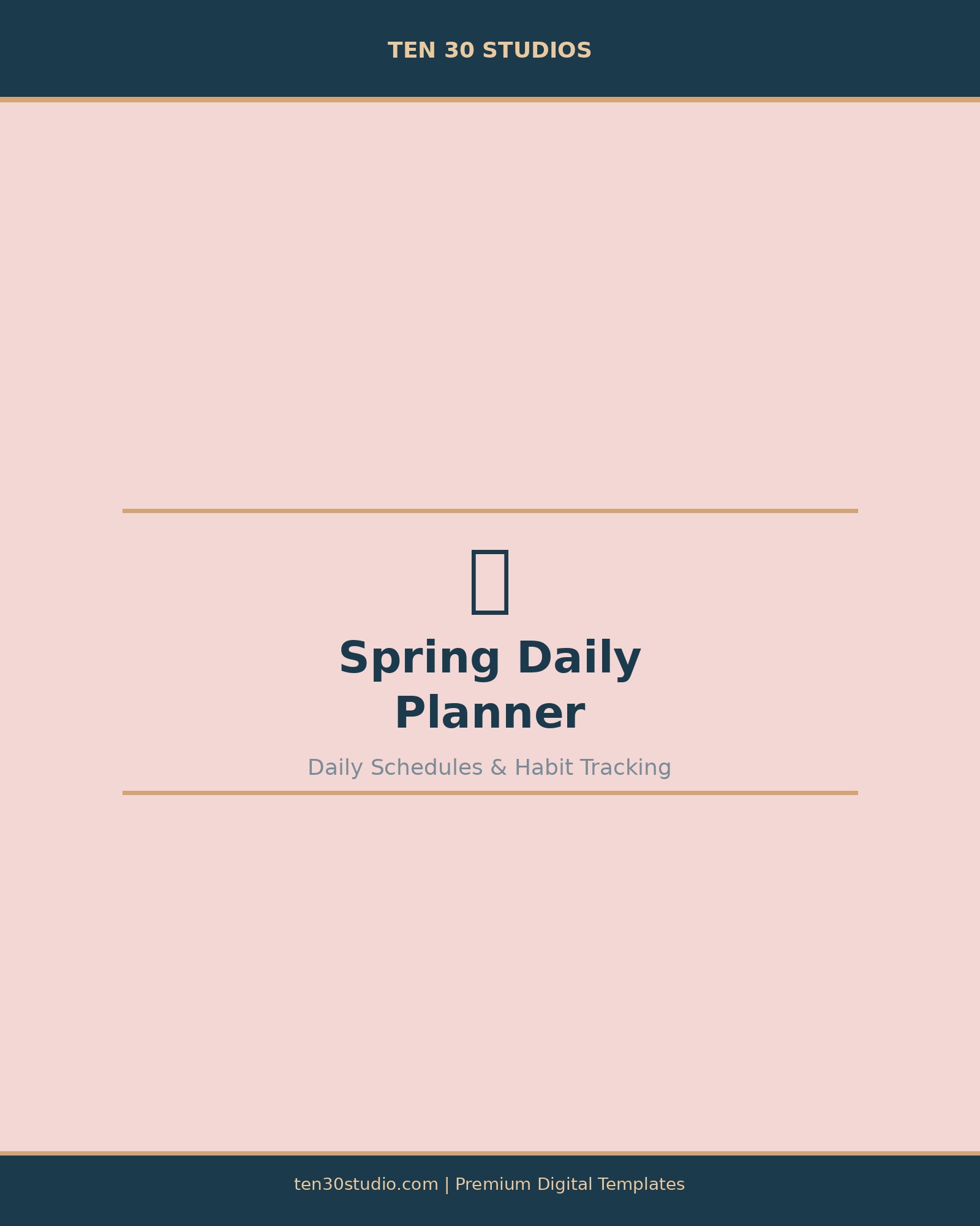 Spring Daily Planner