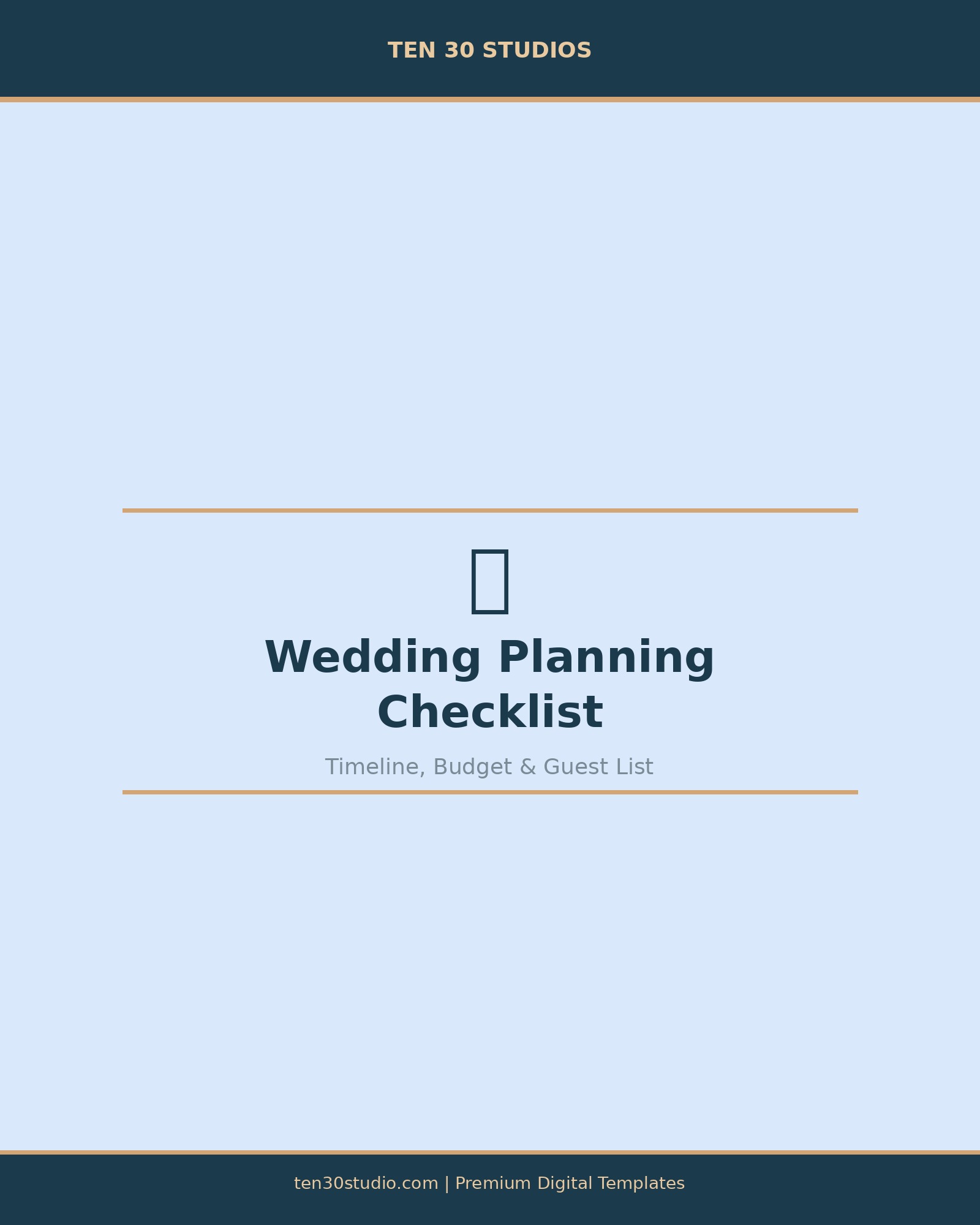 Wedding Planning Checklist